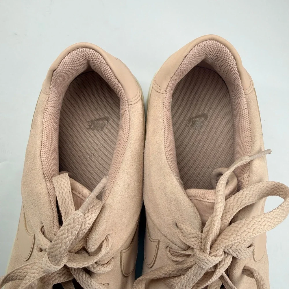Nike Air Force 1 Low Sneaker Women 10 Particle Beige Suede Platform Sporty Retro